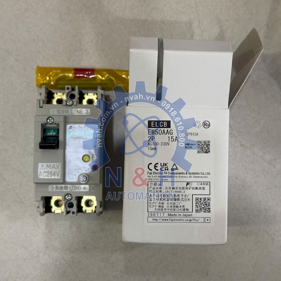 Aptomat Chống Giật EW50AAG 2P 15A - Ảnh 2