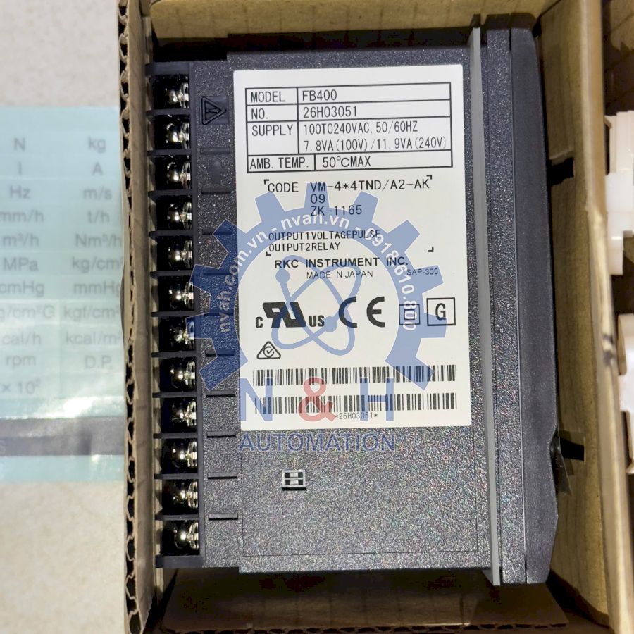 Bộ Điều Khiển Nhiệt Độ FB400 VM-4*4TND_A2-AK09-ZK-1165 - Ảnh 2