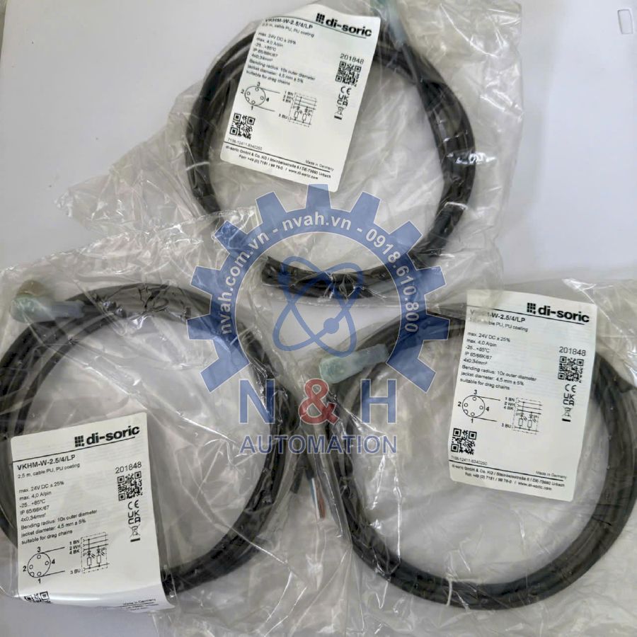 Cáp Kết Nối Cảm Biến VKHM-W-2-2.5/4/LP